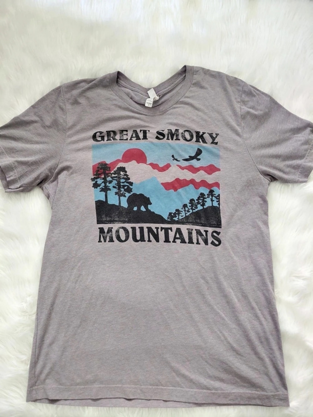 BELLA+CANVAS Great Smoky Mountains graphic tee Size Large